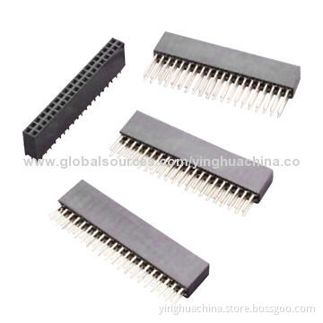 Female Headers, 2.54mm Pitch, Straight Single and Dual-row, Height of 11mm